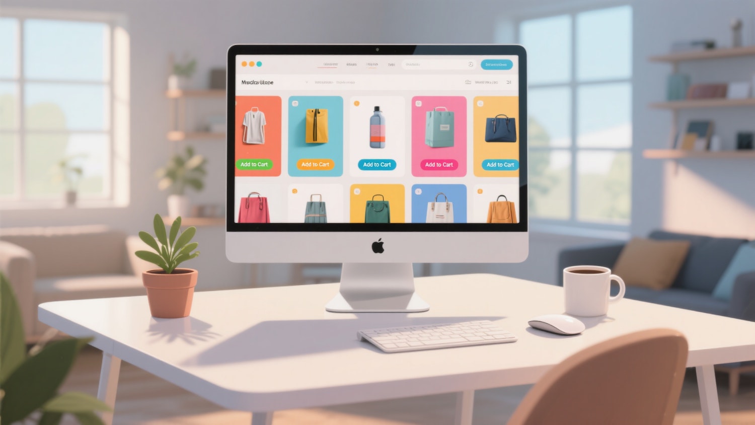 Właściciel e-commerce konsultujący się z ekspertem księgowym, co symbolizuje moment potrzeby profesjonalnego wsparcia przy rosnącej skali biznesu.